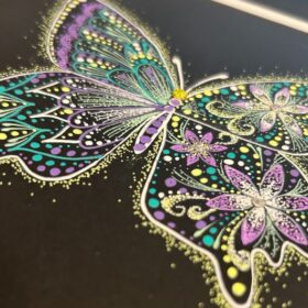 点描アート「彩華」蝶